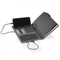 NOTEBOOK A5 CON CARICATORE 5W RPET
